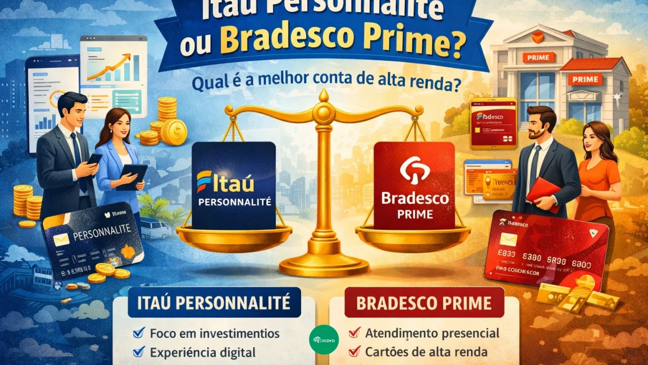 Itaú Personnalité ou Bradesco Prime? Qual é a melhor conta de alta renda?