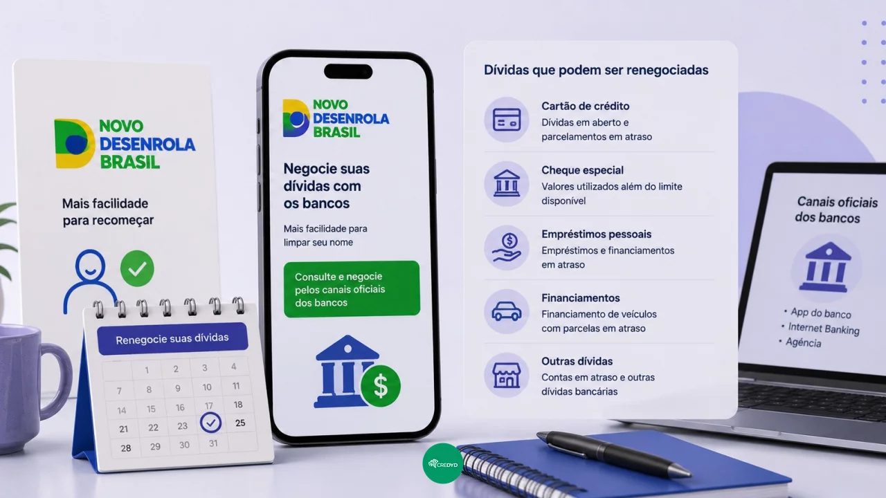 Novo Desenrola Brasil: quais dívidas podem ser renegociadas pelos canais dos bancos