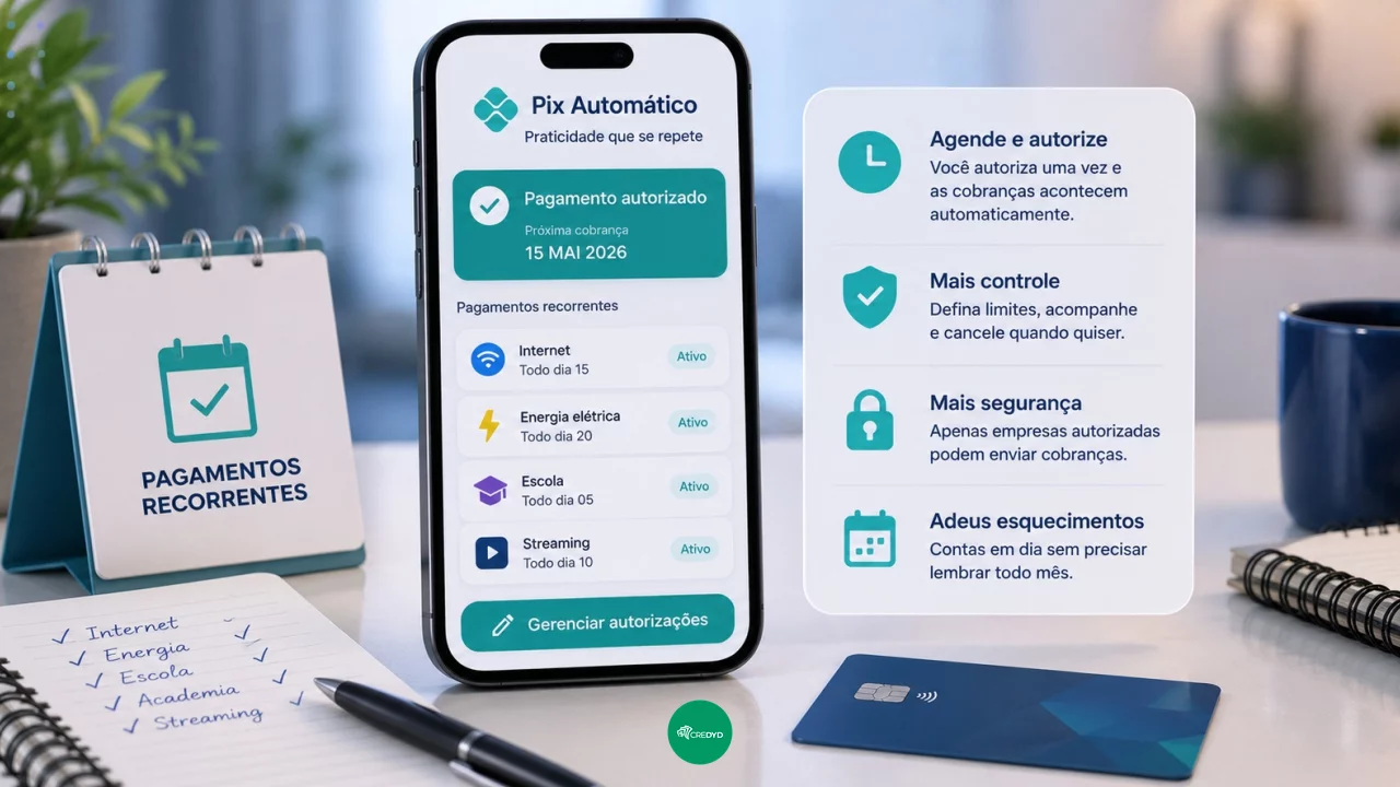 Pix Automático: como bancos e empresas podem usar o pagamento recorrente em 2026