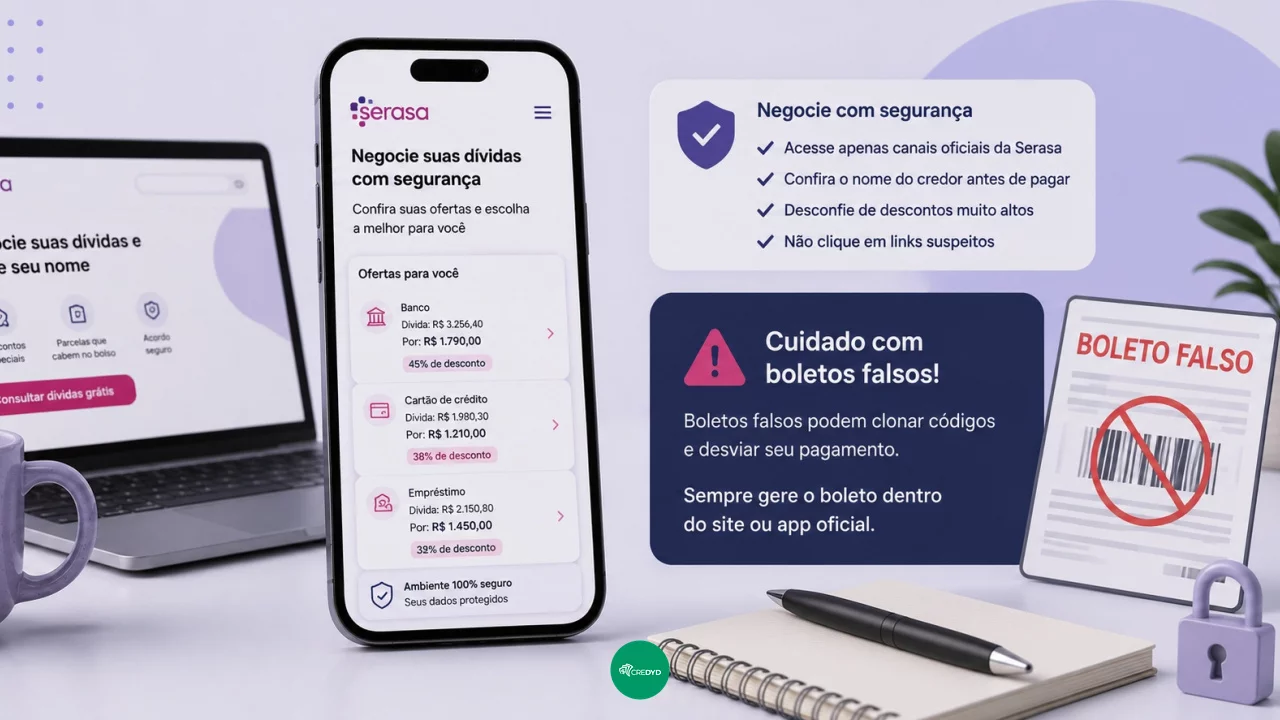 Serasa Limpa Nome: como negociar dívida de banco sem cair em boleto falso