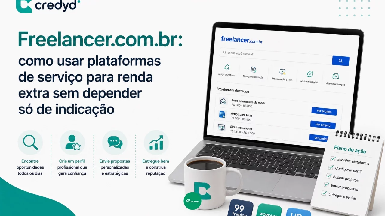 Freelancer.com.br: como usar plataformas de serviço para renda extra sem depender só de indicação