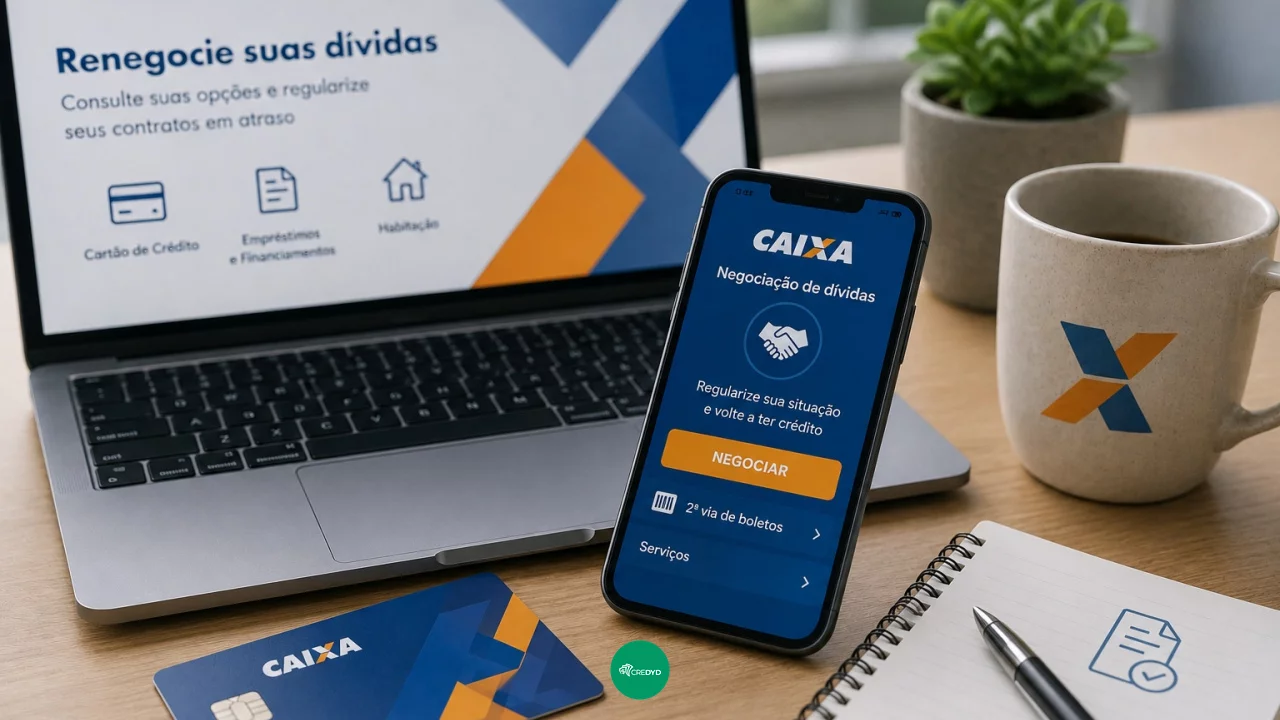 Renegociação de dívida Caixa: como regularizar cartão, contrato ou boleto atrasado