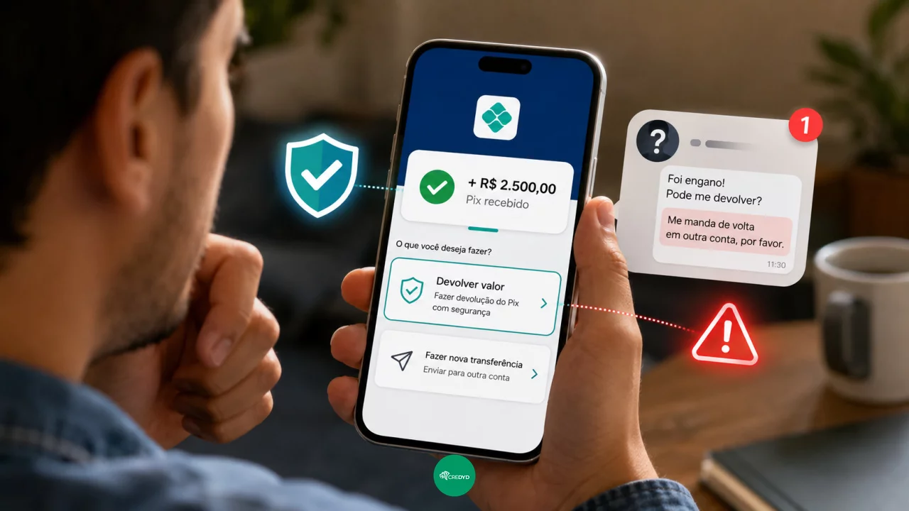 Recebeu um Pix por engano? Por que devolver pela função do banco é mais seguro do que fazer uma nova