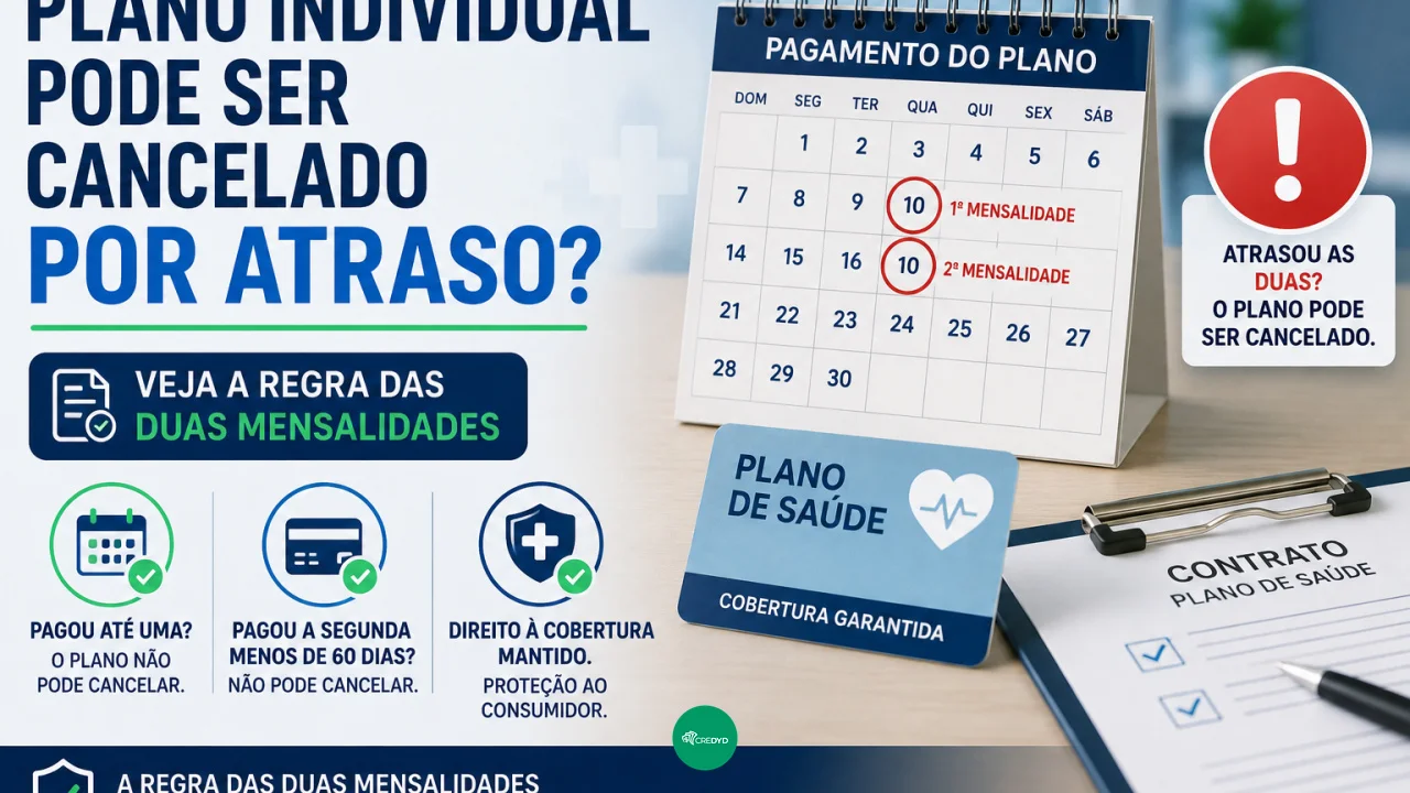 Plano individual pode ser cancelado por atraso? Veja a regra das duas mensalidades